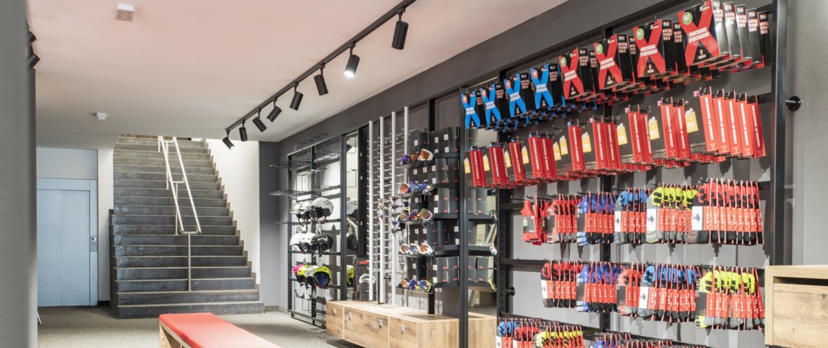 New Illumination of Ski Rental Shop Noleggio by Maestri