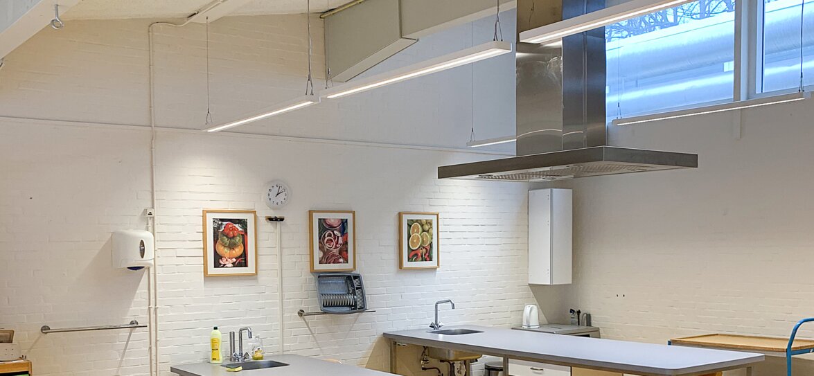 Ny LED-belysning på Visio-skolen