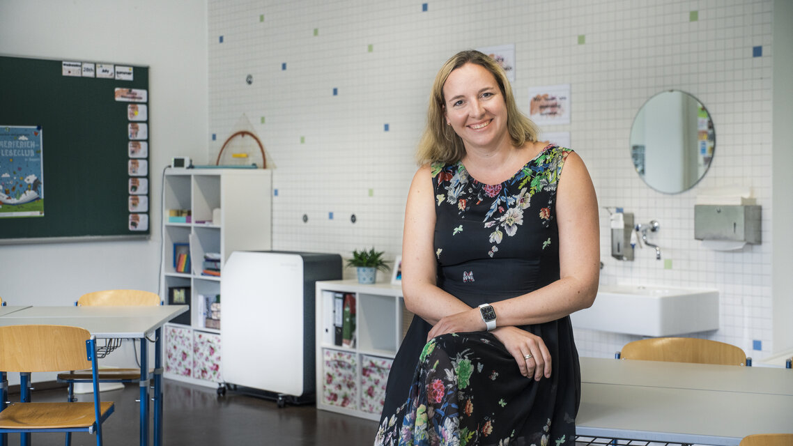 Sikker læring med UV-C-luftdesinfektion, Max-Mannheimer-Mittelshule, Garching bei München