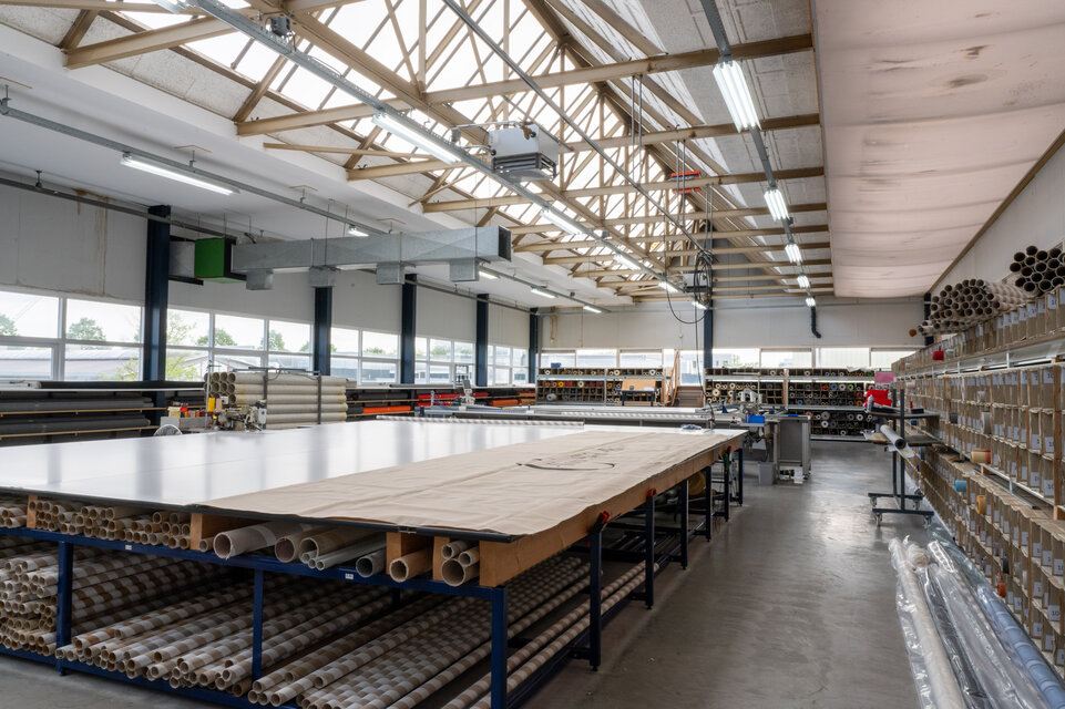 Ledification at sun protection company with led tubes