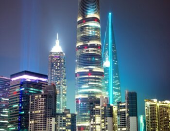 City lighting in Shanghai